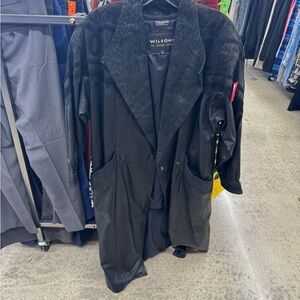 Vintage- Wilsons Leather Black Long Jacket